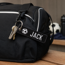 Load image into Gallery viewer, Custom Logo Keyring Patch with Text
